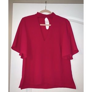 Zara Woman Hot Pink/Fuchsia Blouse Size Small